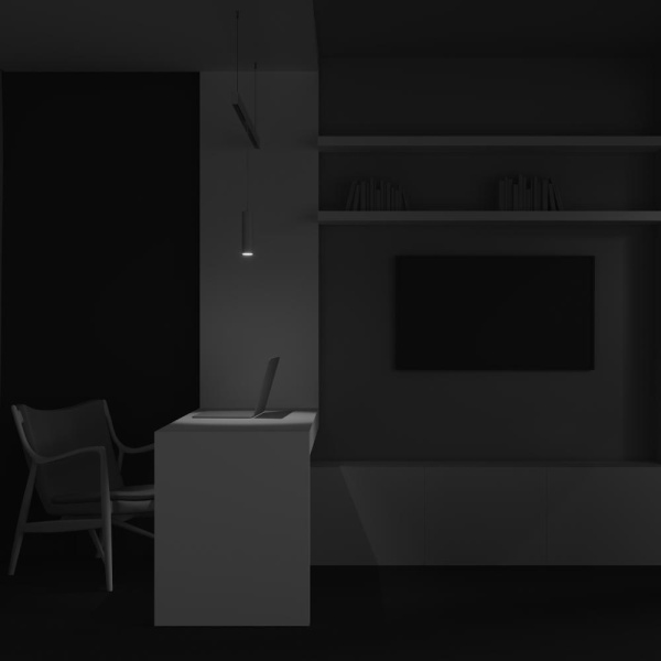 Трековый подвесной светильник Technical TR041-4-12WTW-DD-W