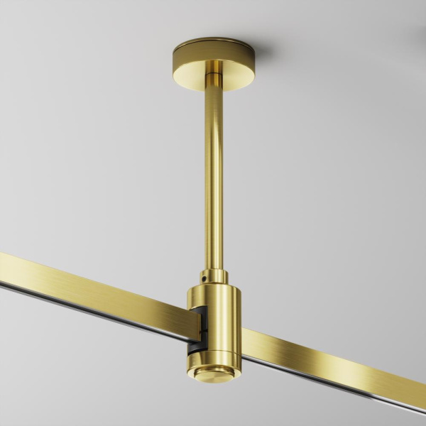 Крепление потолочное Short одинарное 138мм Flarity латунь