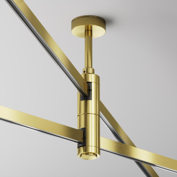 Крепление потолочное двойное Short 78мм Flarity латунь