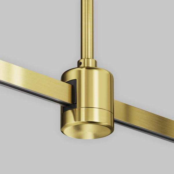 Крепление потолочное Short 78мм с прямым коннектором питания Flarity латунь