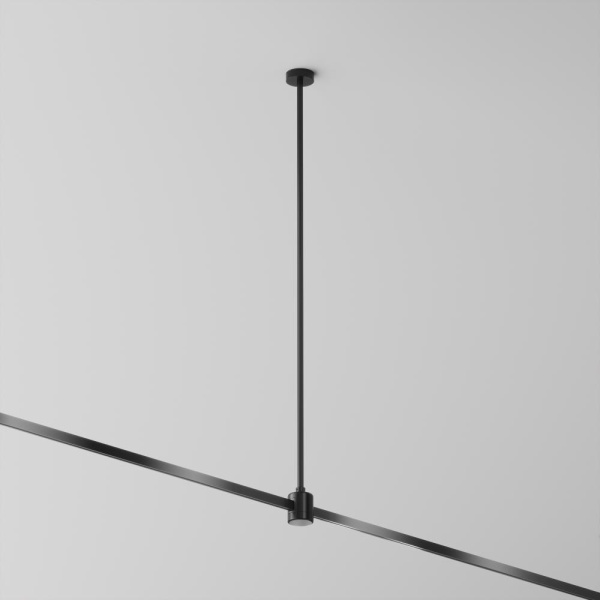 Крепление потолочное Long 700мм с прямым коннектором питания Flarity черный
