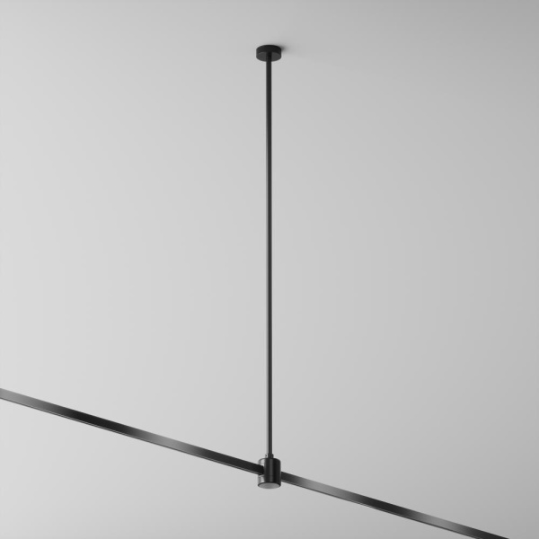 Крепление потолочное Long 760мм с прямым коннектором питания Flarity черный