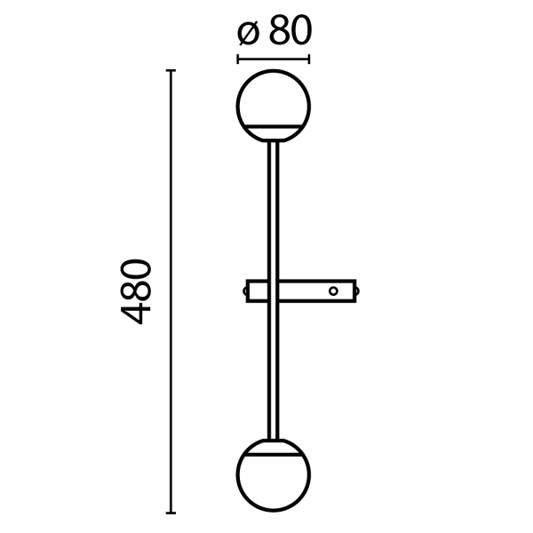 Настенный светильник (бра) Maytoni MOD285WL-L10B3K