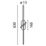 Настенный светильник (бра) Maytoni MOD256WL-L5BS3K1