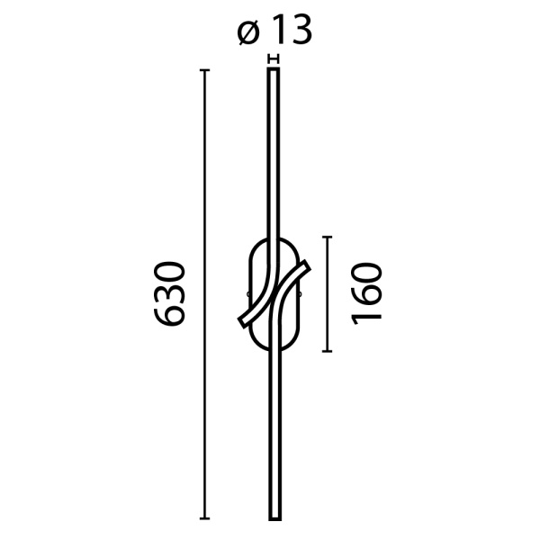 Настенный светильник (бра) Maytoni MOD256WL-L5BS3K2