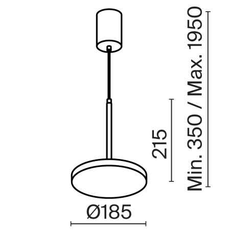 Подвесной светильник Technical P076PL-L12W3K-B