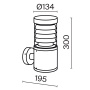 Настенный светильник (бра) Outdoor O439WL-L12GF3K