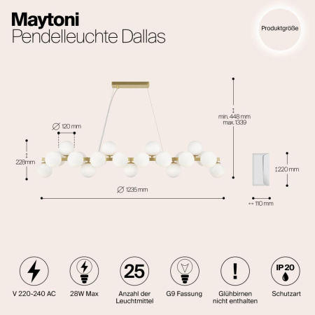 Подвесной светильник Maytoni MOD547PL-25BS