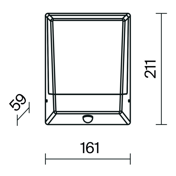 Настенный светильник (бра) Outdoor O448WL-L9GF3KSR