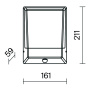 Настенный светильник (бра) Outdoor O448WL-L9GF3KSR