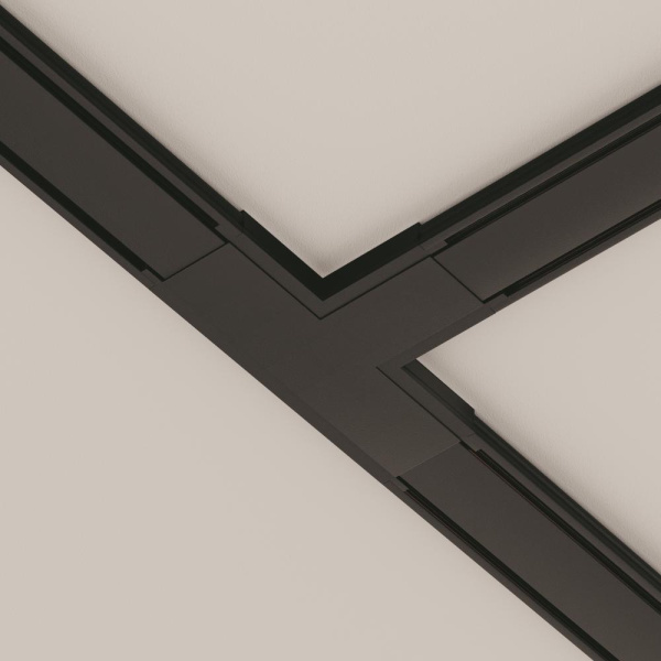 Коннектор питания T-образный Radity черный