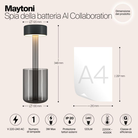 Аккумуляторный светильник Maytoni MOD229TL-L3B3K3