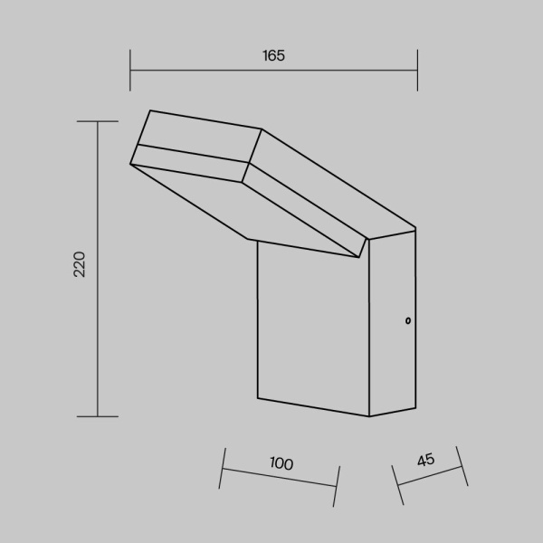 Настенный светильник (бра) Outdoor O595WL-L12B3K