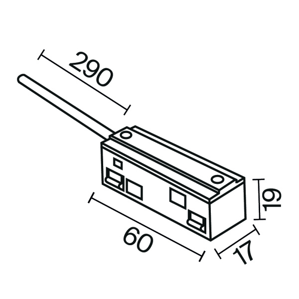 Ввод питания Exility белый