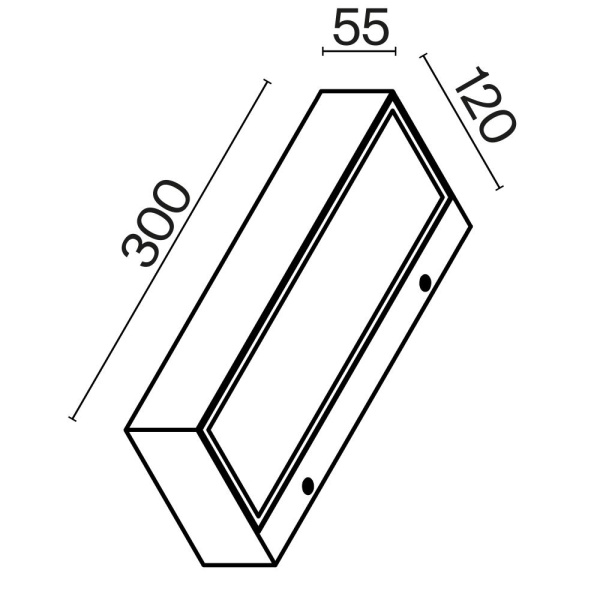 Настенный светильник (бра) Outdoor O428WL-L20GF3K