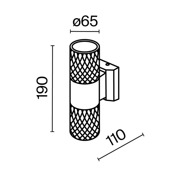 Настенный светильник (бра) Outdoor O583WL-02W