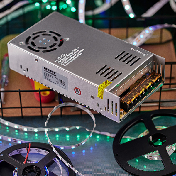 Источник питания Slim 12V DC 33,4A 400W с разъемами под винт (IP20) REXANT