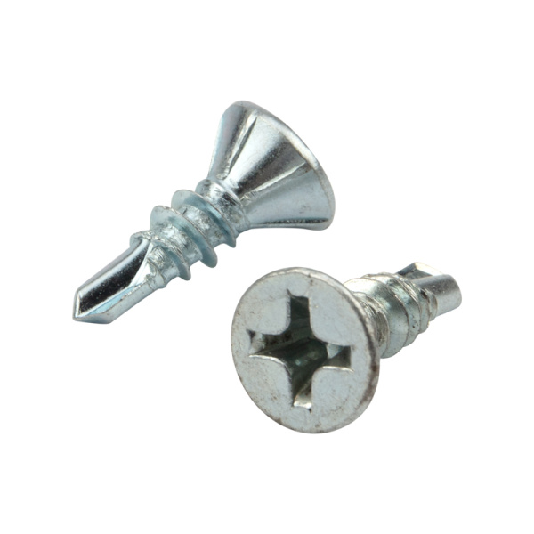 Саморез оконный сверло 3,9х13мм, белый цинк, короб (500 шт/уп) KRANZ 