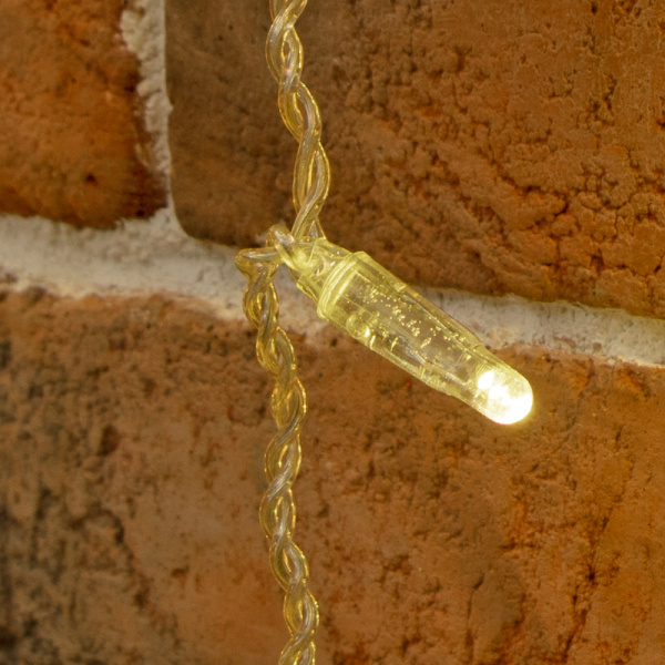 Гирлянда светодиодная Занавес 2х6м 768 LED ТЕПЛЫЙ БЕЛЫЙ прозрачный ПВХ IP65 эффект мерцания 230В нужен блок 303-500-1 NEON-NIGHT