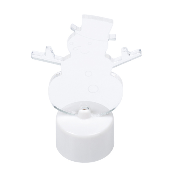 Фигура светодиодная на подставке Снеговик в шляпе 2D, RGB