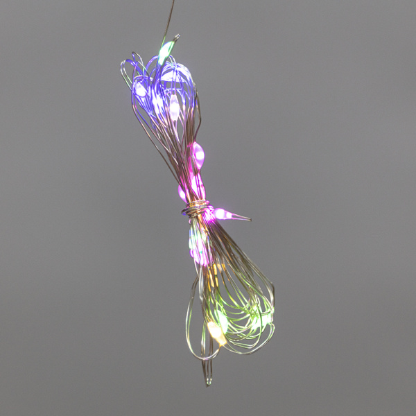 Гирлянда Светодиодный дождь из росы 3х2м, мультиколор, USB + пульт управления, с крючками для крепления NEON-NIGHT