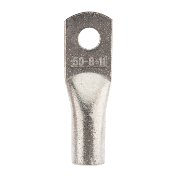 Наконечник медный луженый ТМЛ 50–8–11 (50мм² - Ø8мм) ГОСТ 7386-80 (в упак. 5 шт.) REXANT