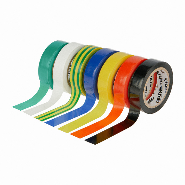 Набор изоляционных лент 0,13х15мм, 10м, 7 цветов KRANZ