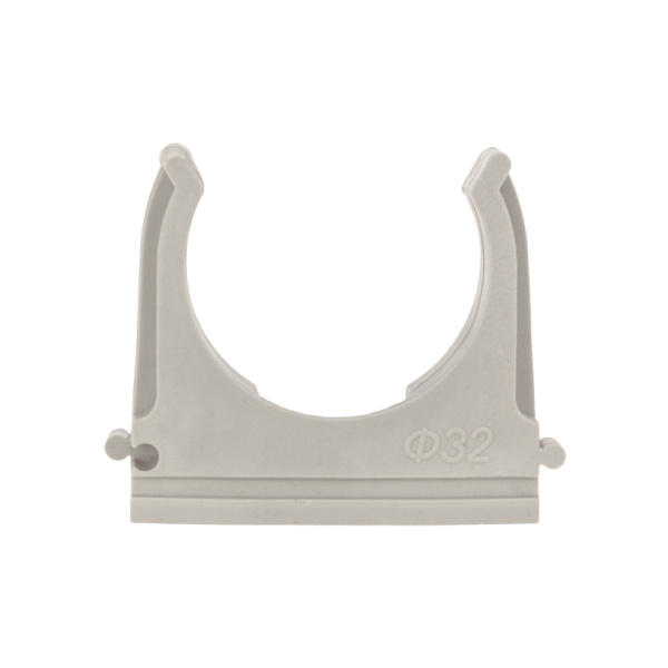 Крепеж-клипса для труб ø32мм, серая (100 шт/уп) REXANT