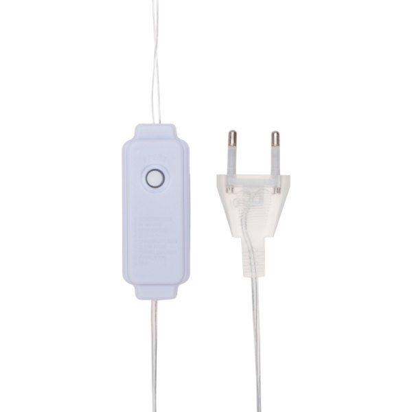 Гирлянда Светодиодный занавес из росы Фейерверк 3х2м 600 LED ТЕПЛЫЙ БЕЛЫЙ IP20 230В NEON-NIGHT