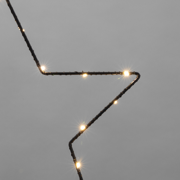 Светодиодная подвесная фигура Звезда на металлическом каркасе, цвет теплый белый NEON-NIGHT