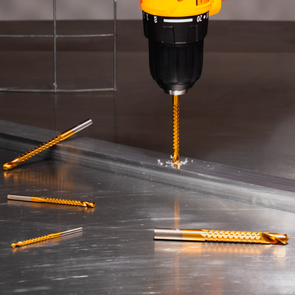 Сверло-фреза по металлу 8мм, HSS, ТИТАН, цилиндрический хвостовик (1 шт/уп) KRANZ