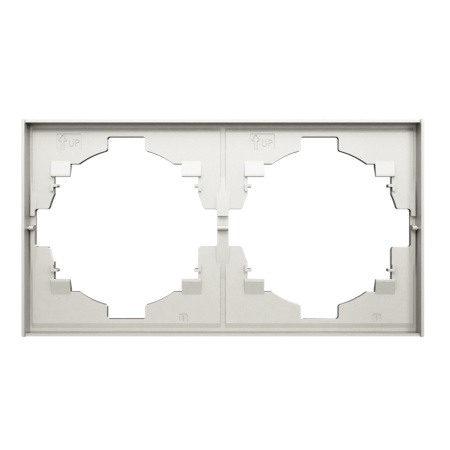 Рамка STRONG 2-постовая жемчуг KRANZ