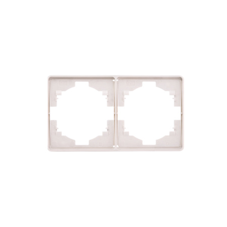 Рамка ROUND 2-постовая перламутр KRANZ
