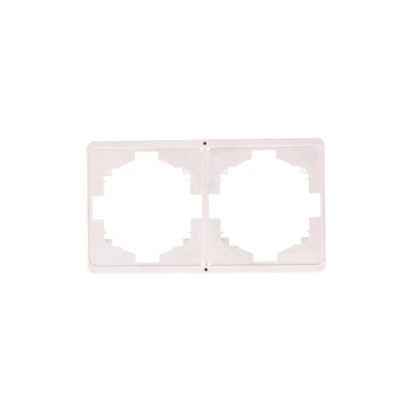 Рамка ROUND 2-постовая перламутр KRANZ