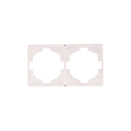 Рамка ROUND 2-постовая перламутр KRANZ