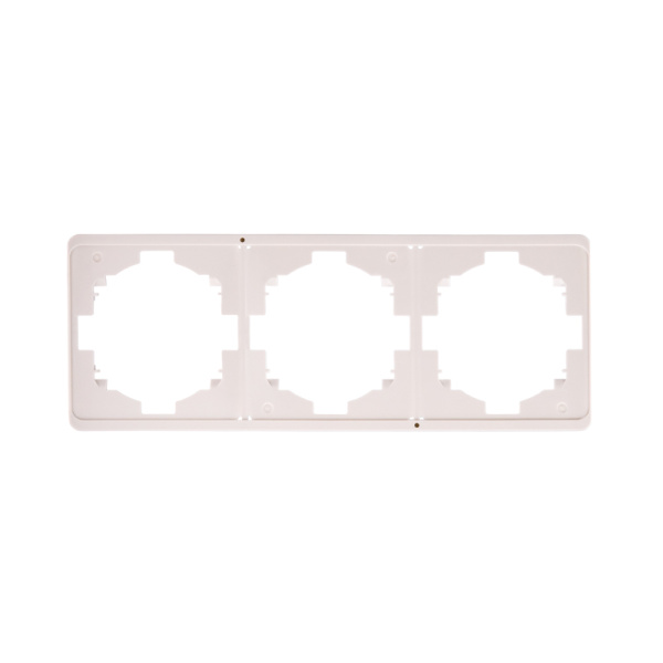 Рамка ROUND 3-постовая перламутр KRANZ