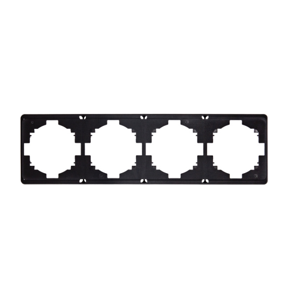 Рамка ROUND 4-постовая оникс KRANZ