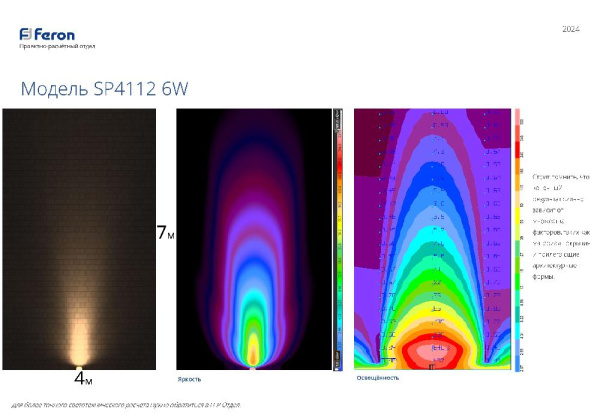 Светодиодный светильник тротуарный (грунтовый) Feron SP4112 6W зеленый 230V IP67