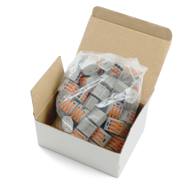 Клемма строительно-монтажная 3-проводная STEKKER, LD222-413