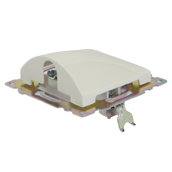 Кабельный вывод (механизм), STEKKER, серия Катрин, белый, GLS00-7116-01