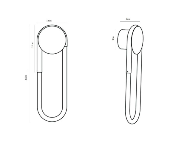08273,33(4000K) Настенный светильник Канто золото