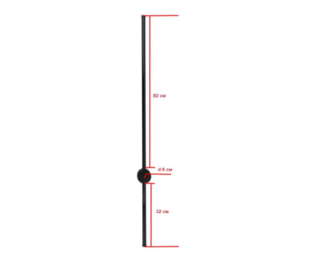 08423-120,19(3000K) Бра Локи черный Led 24W