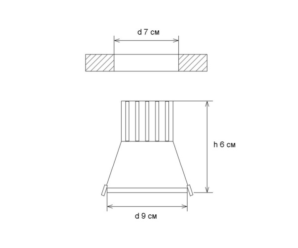 2150(4000K) Светильник бронза Led 5W