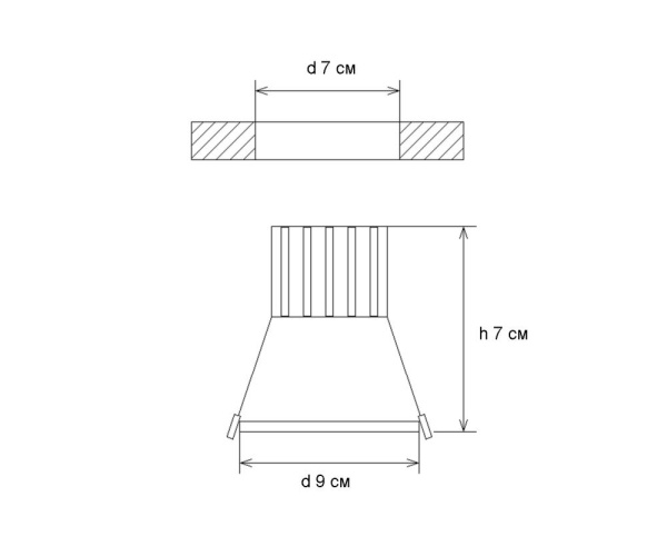 2152,16(4000K) Светильник никель d9 h7 Led 7W