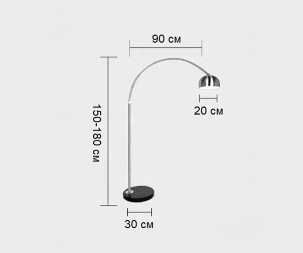 7059,16 Торшер Альфаси никель