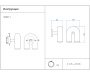 08465-1,07 Бра Канти лазурный Led 12W