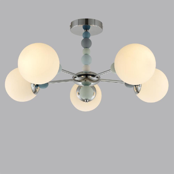 6525/5C MODERNI LN23 289 хром Люстра потолочная E14 5*40W 220V SUNDAY