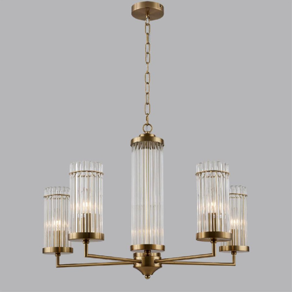 6527/5 CLASSI LN23 32 латунь Люстра E14 5*40W 220V ELLOW