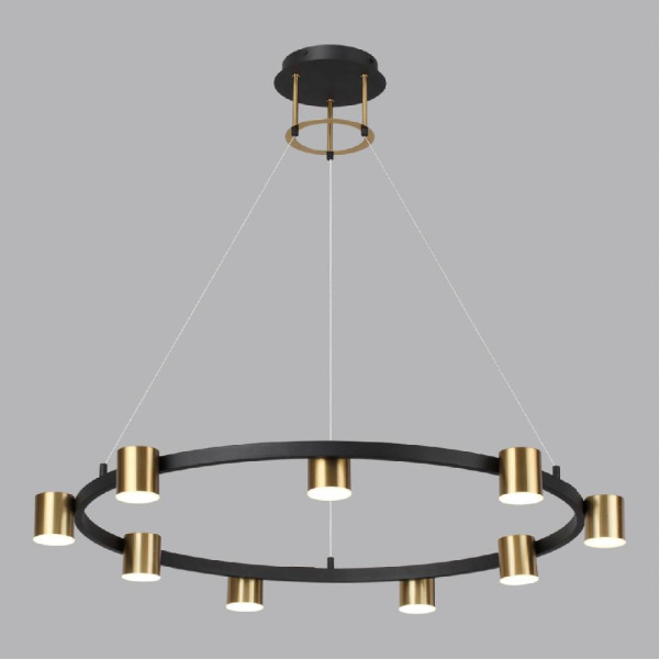 6532/58L LEDIO LN23 220 чёрный, латунь Светильник подвесной LED 58W 3000-6000K 2224Лм 220V FLINT