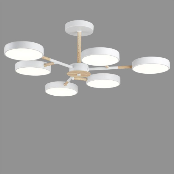 5652/99CL LEDIO LN23 276 белый, дерево Люстра потолочная LED 108W 3000-6000K 5385Лм 220V BRAD